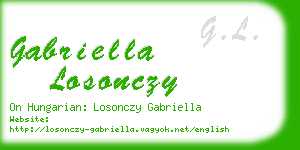 gabriella losonczy business card